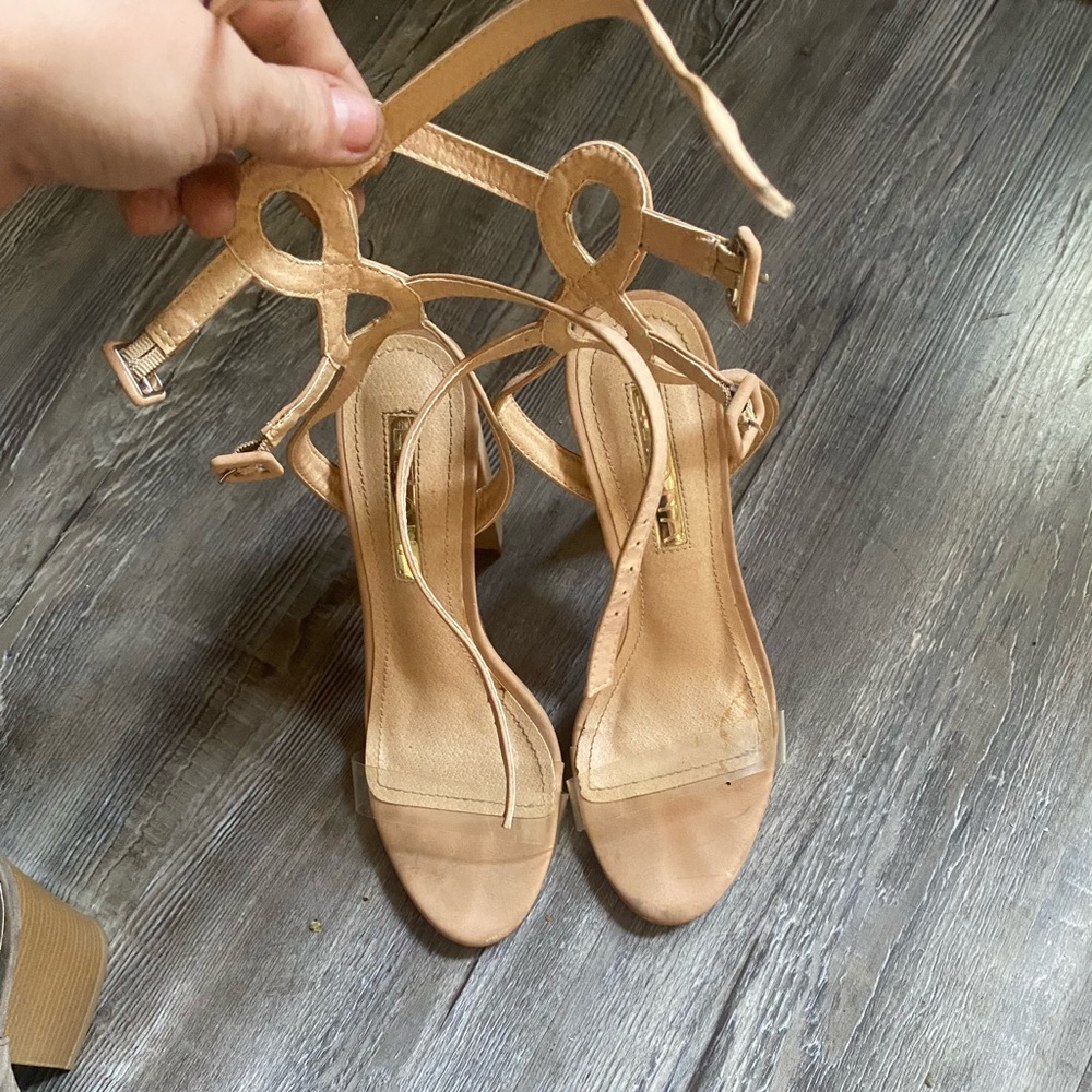 Strappy Beige Heel